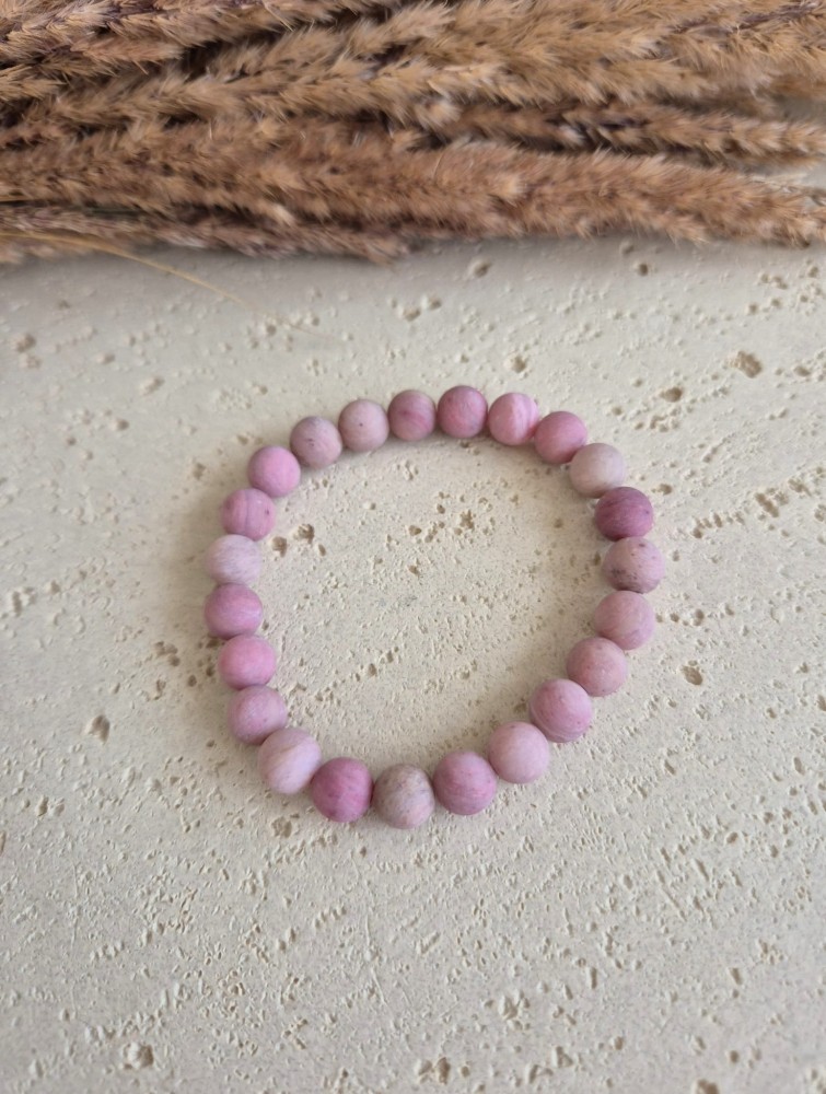 Rodonit Kamień serca - mat 8,5 mm