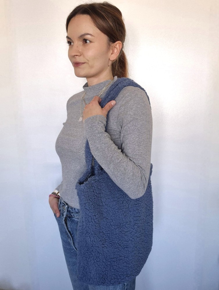 Teddy - Shopperka na zakupy, torba na ramię | Boucle niebieski