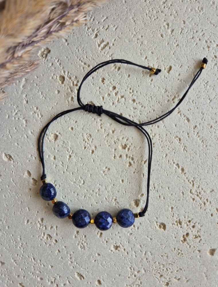Bransoletka zodiakalna WAGA lapis lazuli shamballa regulowana – wewnętrzna siła i harmonia