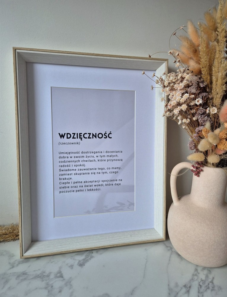 Wdzięczność - plakat a4/a3