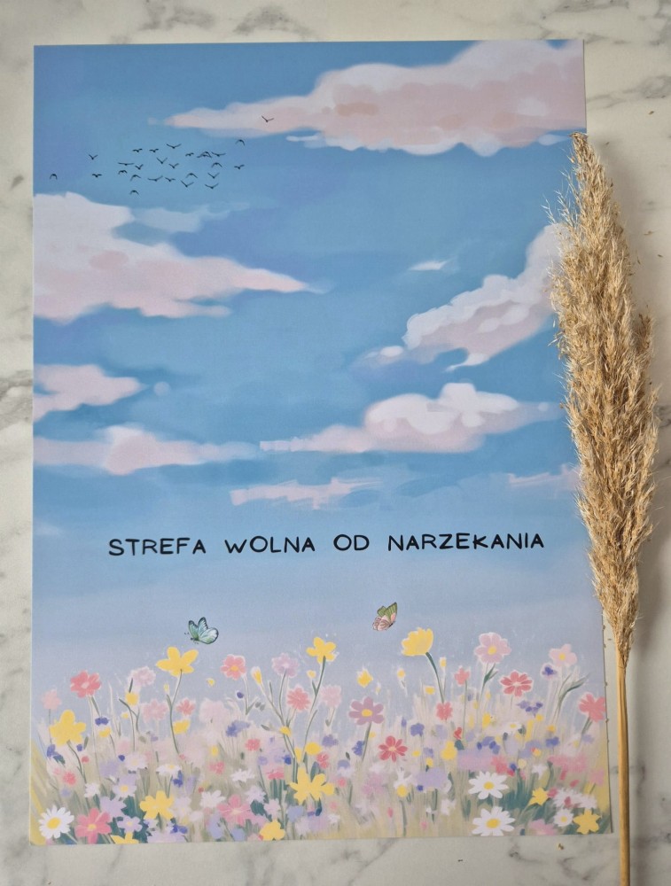 Strefa wolna od narzekania - plakat a4/a3