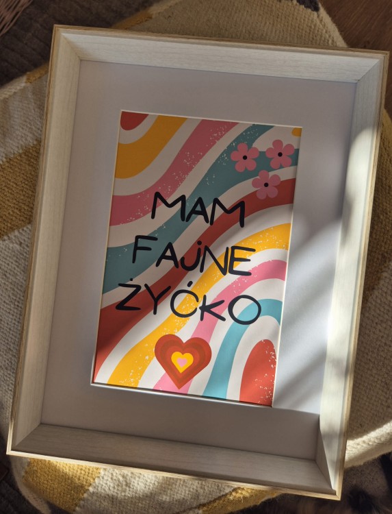 Mam fajne żyćko - plakat a4/a3