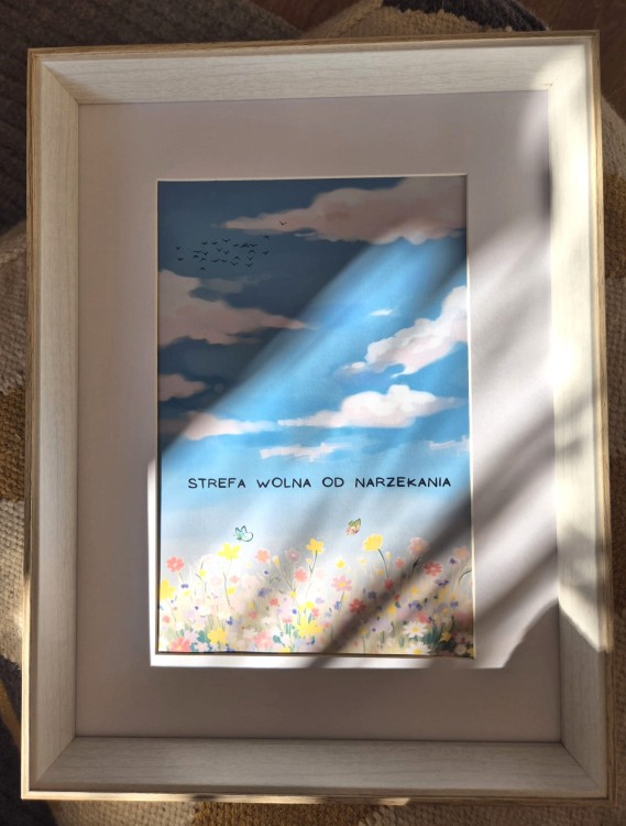 Strefa wolna od narzekania - plakat a4/a3